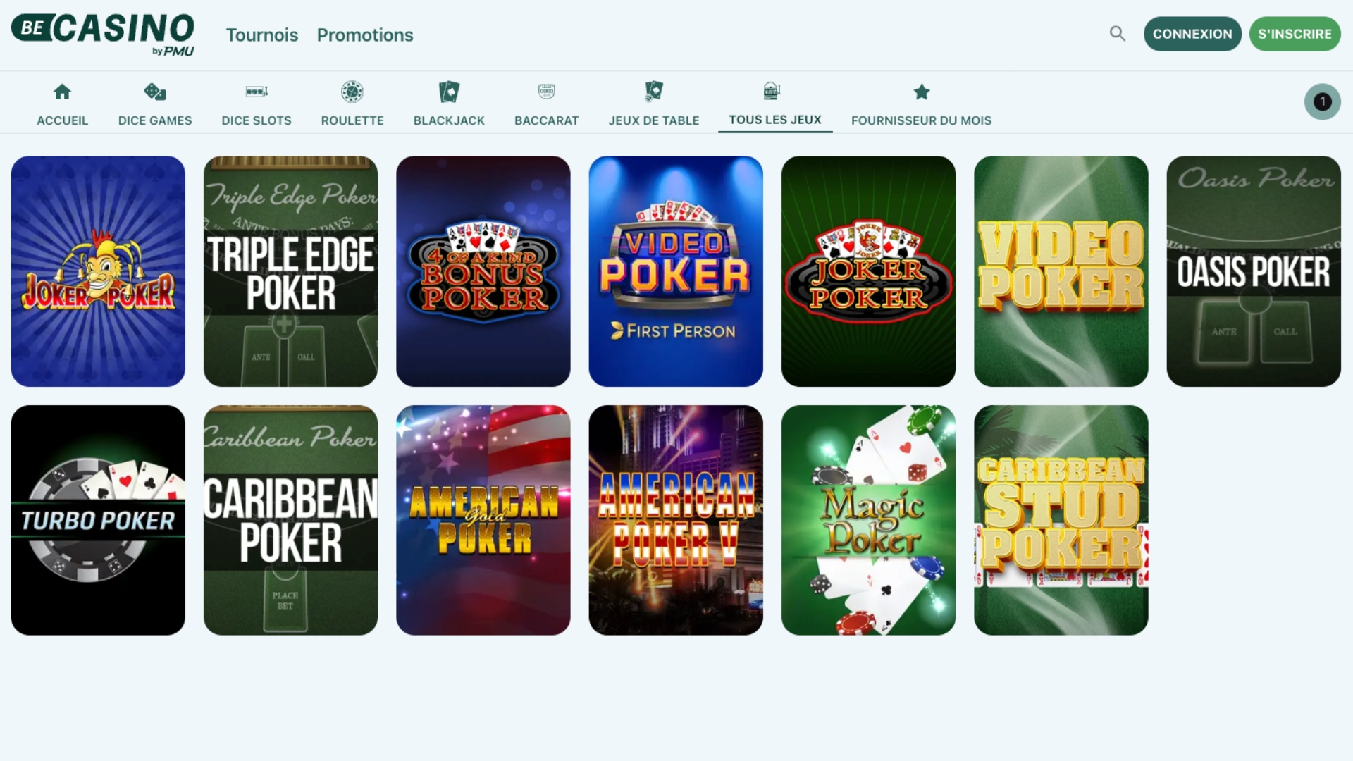 BeCasino est un site réalisé en partenariat avec le PMU