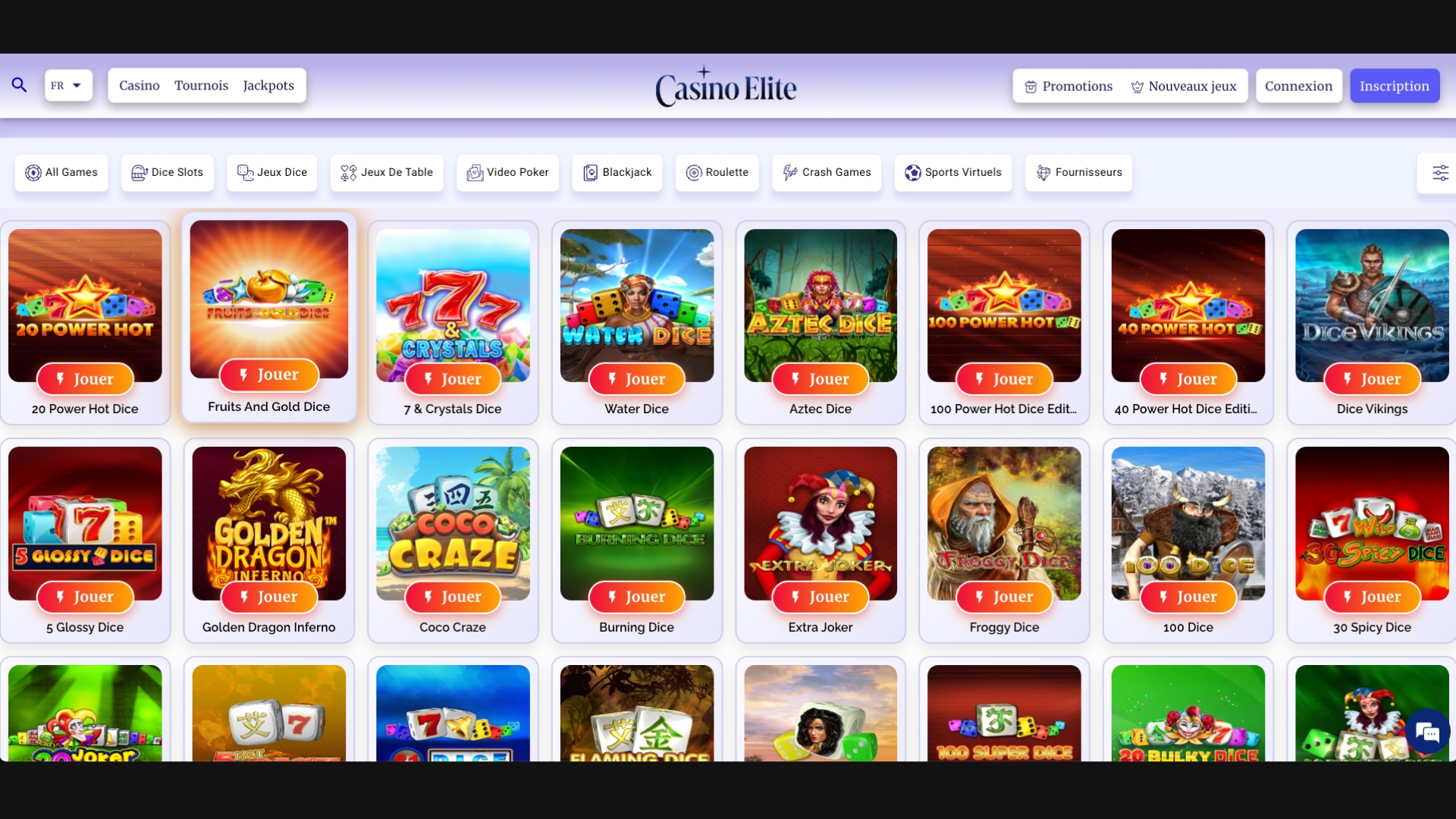 Casino Elite est réputé pour sa sélection de machines de poker vidéo
