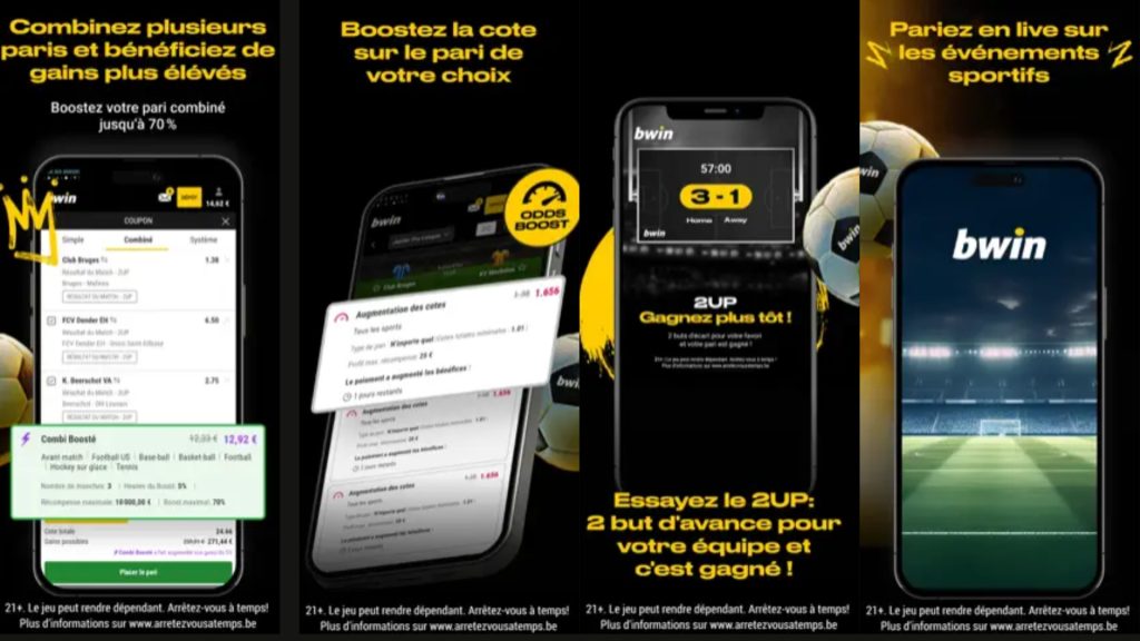 L'app Bwin offre un contrôle inégalé sur ses paris