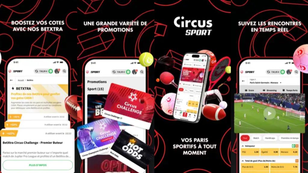 L'application Circus propose des boost de cotes intéressants