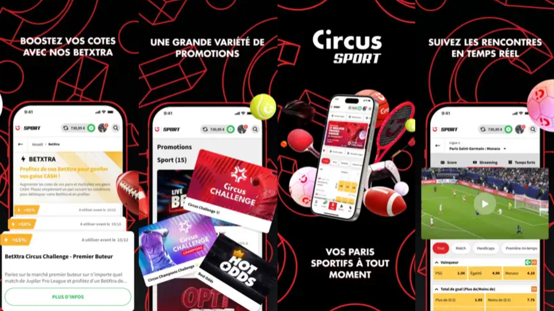 L'application Circus propose des boost de cotes intéressants