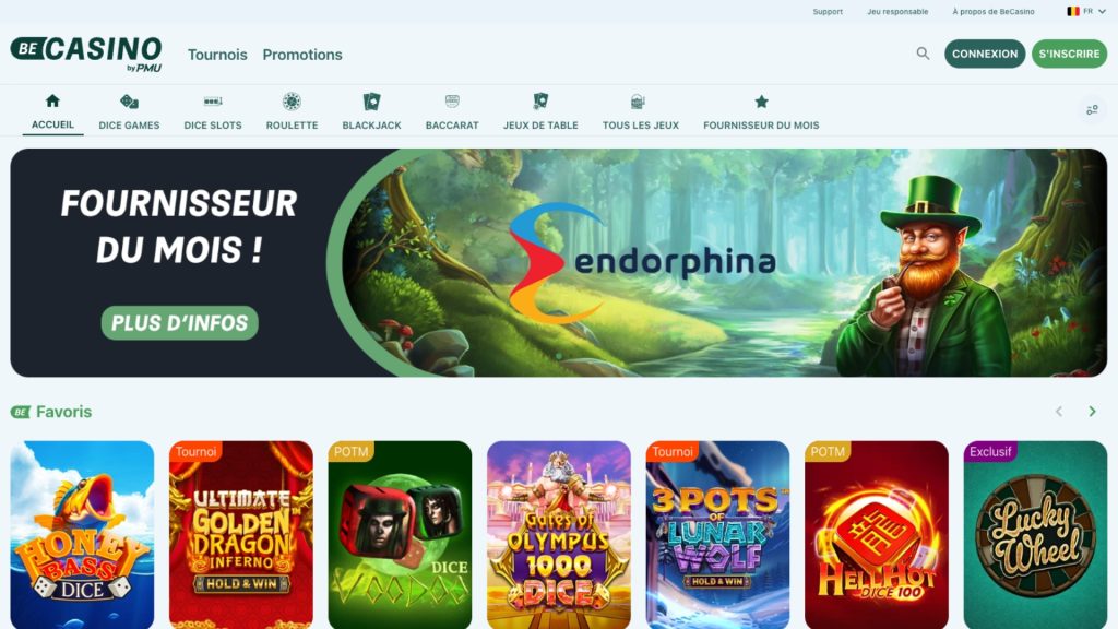 BeCasino est un site en ligne belge géré par la société Eurotiercé.