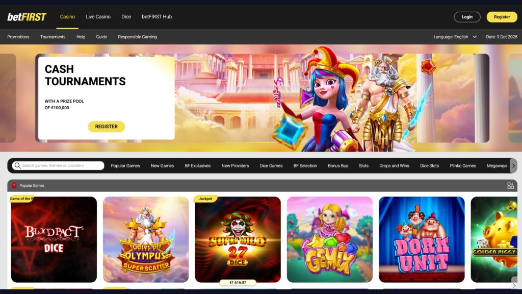 betFIRST est un établissement de premier plan en Belgique.