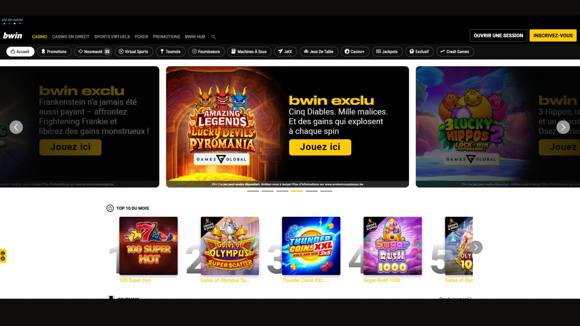 Bwin est une valeur sûre en Belgique.