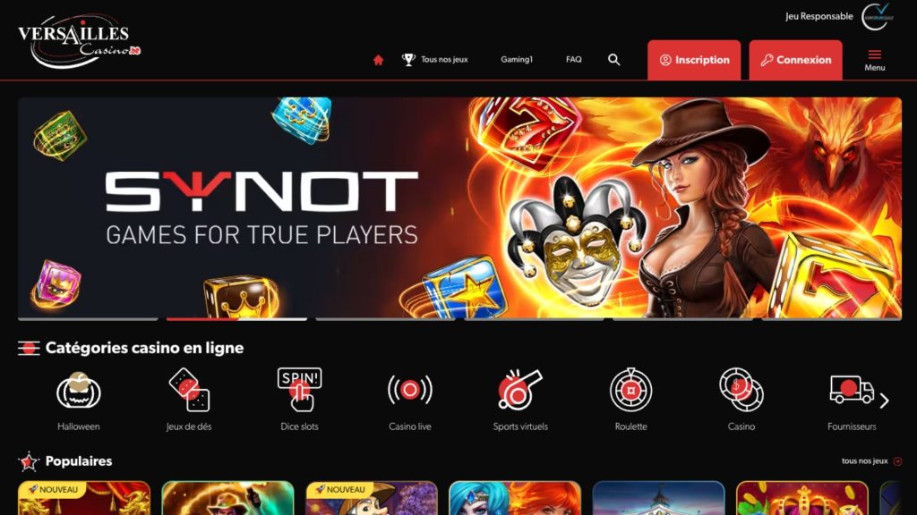 Versailles Casino fait partie des sites qui offrent un retrait au comptoir