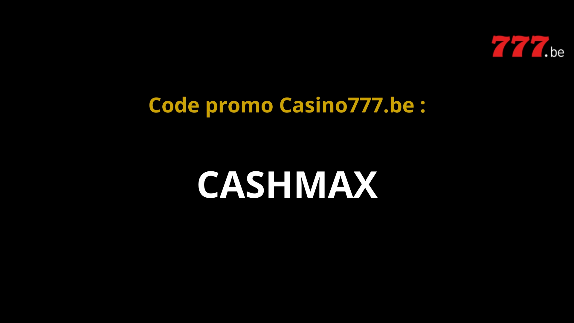 Créez un profil avec le code promo Casino777