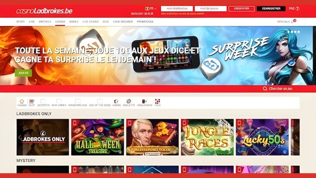Ladbrokes dispose d'une excellente sélection de jeux.
