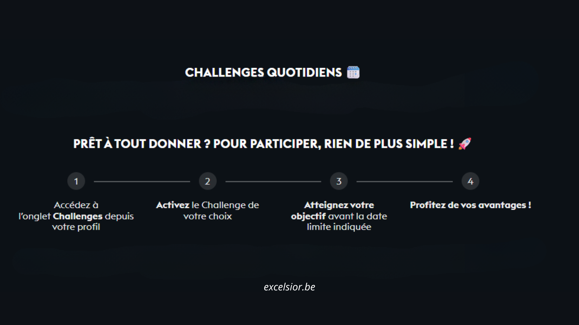 challenges quotidiens casino777