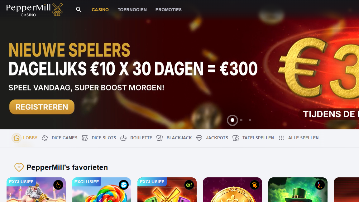 Peppermill online casino